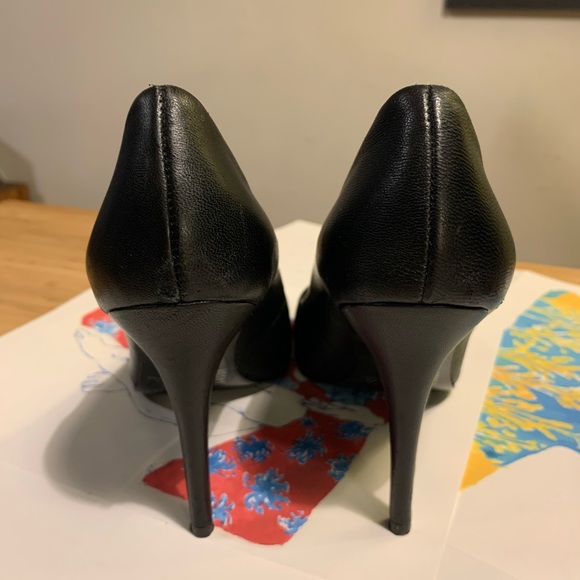 Leather 90s Vianni Collection Snake embossed heels - Picture 4 of 7